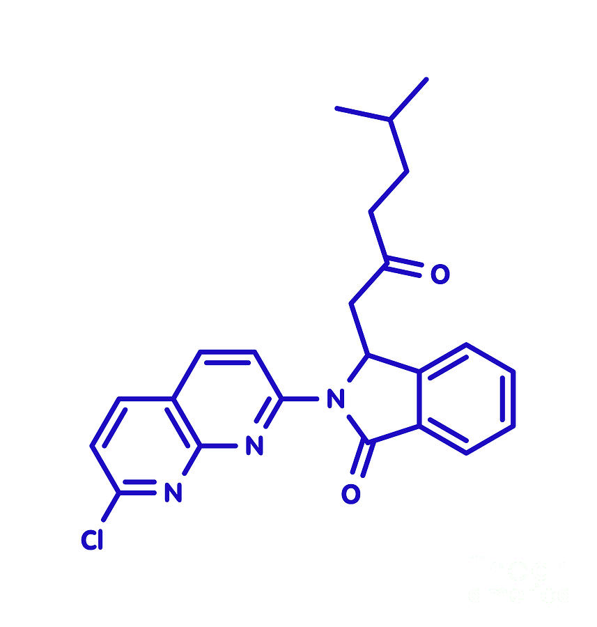 6 pagoclone anxiolytic drug molecule molekuulscience photo library